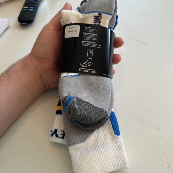 Harley-Davidson 2-prs Cotton Comfort different Socks	 Large 9-13  #21, S1 - Picture 8 of 10